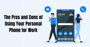using personal phone for work