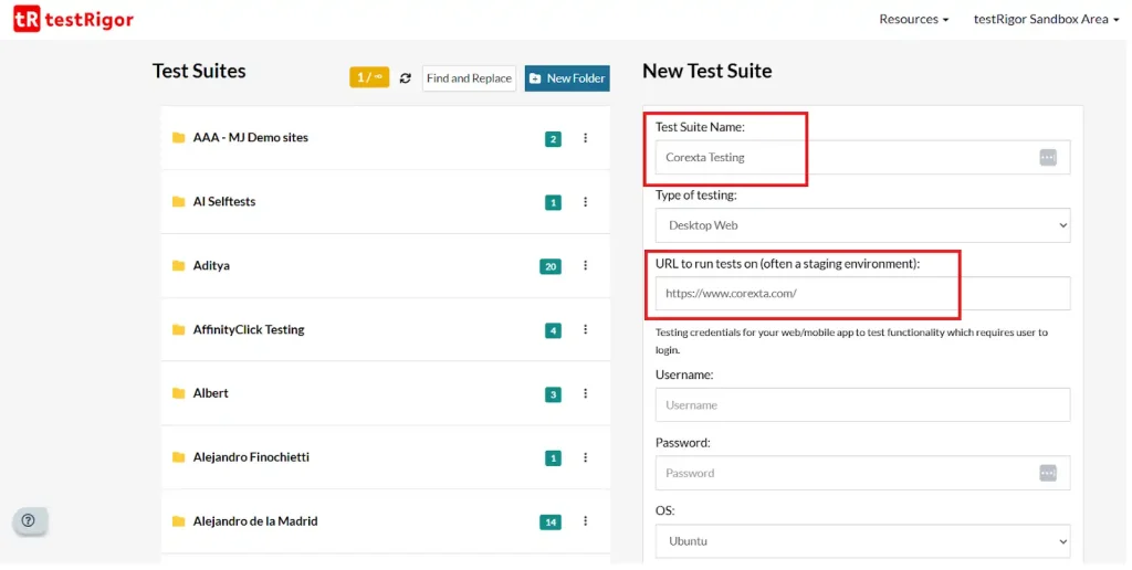 Integrating Testing Tool with the Application