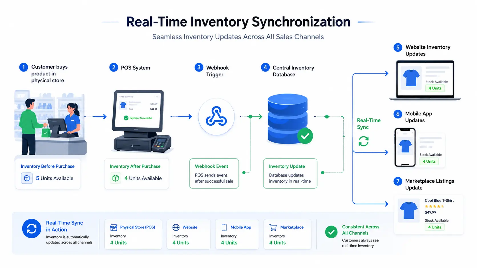 Real-Time Inventory Synchronization Flow